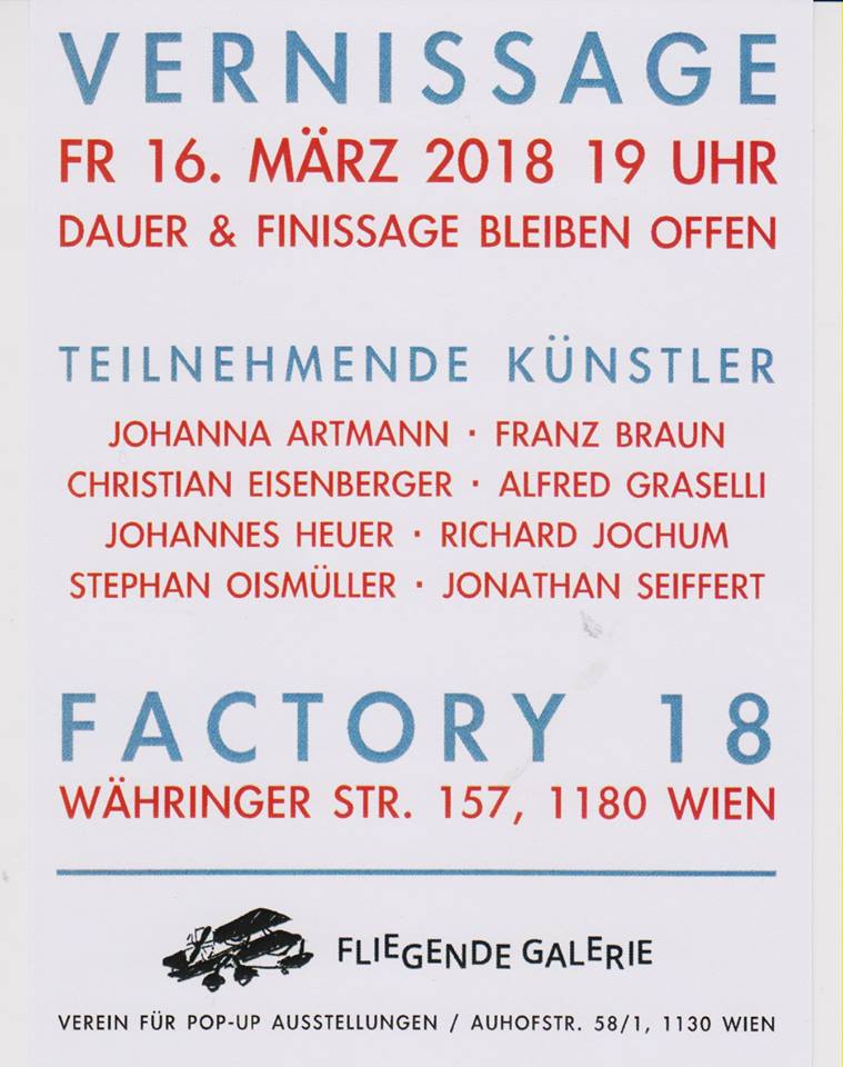 Ausstellung factory18, Galerie, Kunst Bilderrahmen Wien