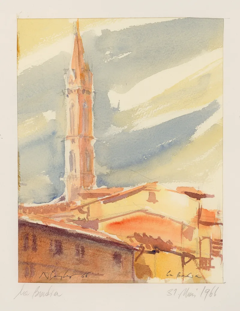 Kurt Panzenberger, La Badia/Itaien, Aquarell